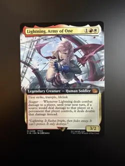 MTG Final Fantasy English Lightning, Army of One Extended Art 0498 Non-Foil - Image 1
