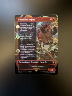 MTG Final Fantasy English Summon: Kujata Borderless 0199 Foil - Image 1