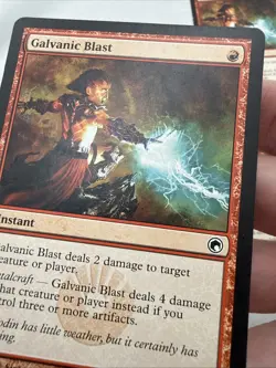 Galvanic Blast x4 MTG Scars of Mirrodin 4x Magic Good Heavy Play HP - Image 2