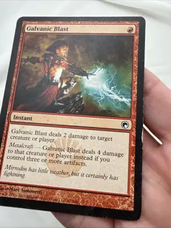 Galvanic Blast x4 MTG Scars of Mirrodin 4x Magic Good Heavy Play HP - Image 4