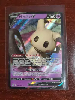 Mimikyu V 068/172 Brilliant Stars Ultra Rare Holo Pokemon Card - Image 1