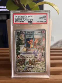 2023 Pokemon SVP EN Obsidian Flames ETB Charmander PSA 10 - Image 1