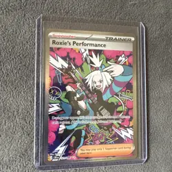 Roxie's Performance 121/086 Me04: Chaos Rising Holo Pokemon TCG Card Rare Art - Image 4