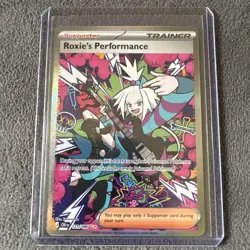Roxie's Performance 121/086 Me04: Chaos Rising Holo Pokemon TCG Card Rare Art - Image 5