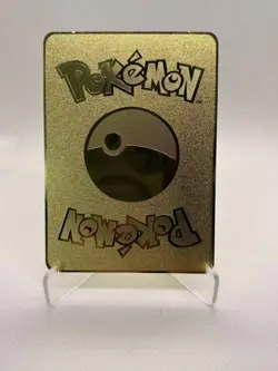 Pikachu 60HP Gold Metal Pokemon Card-Collectible Gift Display！ - Image 3