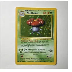 Pokemon TCG Vileplume Jungle Holo Rare Unlimited 15/64 80 HP 1999 English WOTC - Image 1