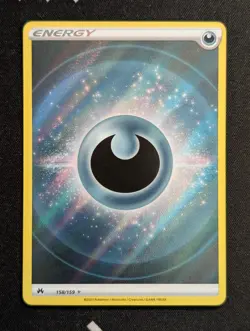 Darkness Energy (Texture Full Art) 158/159 Crown Zenith Pokemon NM Holo - Image 1