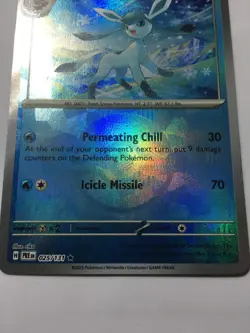 POKEMON GLACEON 025/131 PRISMATIC EVOLUTIONS RARE HOLO W/POKE BALL NEAR MINT - Image 4