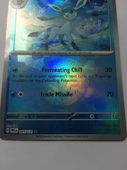 POKEMON GLACEON 025/131 PRISMATIC EVOLUTIONS RARE HOLO W/POKE BALL NEAR MINT - Image 5