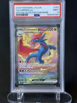 Pokemon Journey Together Salamence EX 187/159 PSA 10 Special Illustration Rare - Image 1