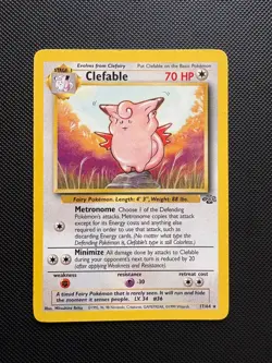 Vintage Pokemon TCG - Clefable 17/64 Non Holo - Jungle Set - MP. - Image 1