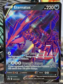 Pokemon TCG Eternatus V SWSH064 Black Star Promo Ultra Rare Sword & Shield NM - Image 1