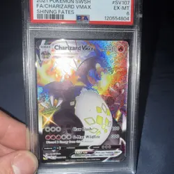 Charizard VMAX SV107/SV122 Holo Shining Fates Shiny Vault Pokemon English PSA 6 - Image 1