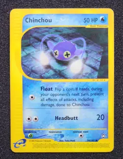 2003 POKEMON AQUAPOLIS 70 CHINCHOU 070/147 - Image 1