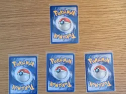 Pokemon WOTC Team Rocket Eeveelutions, Dark Flareon, Jolteon, Vaporeon, & Eevee - Image 2
