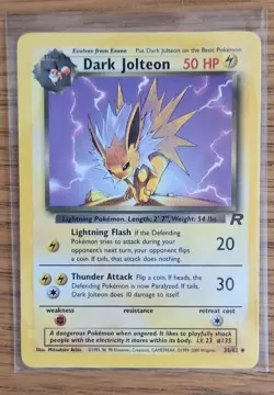 Pokemon WOTC Team Rocket Eeveelutions, Dark Flareon, Jolteon, Vaporeon, & Eevee - Image 5