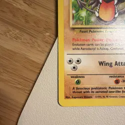 1999 Pokemon Fossil 16/62 Aerodactyl Non-Holo Rare LP - Multiple Copies - Image 2