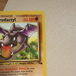 1999 Pokemon Fossil 16/62 Aerodactyl Non-Holo Rare LP - Multiple Copies - Image 4