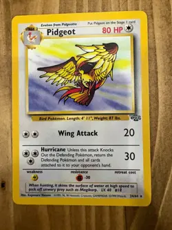 Pokemon TCG Jungle Pidgeot Rare 24/64 WOTC - Image 1
