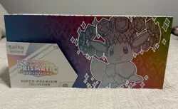 Pokemon Prizmatic Evolutions Super Premium - Eevee Box Sleeves Playmat NO Packs - Image 2