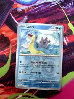 Lapras 131/165 Uncommon 151 Pokemon Reverse Holo Near Mint - Image 1