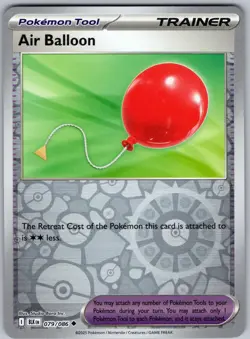 Air Balloon 079/086 Uncommon Black Bolt Pokemon Reverse Holo Near Mint - Image 1