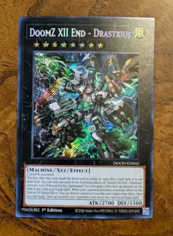 DoomZ XII End - Drastrius DOOD-EN045 Secret Rare Near Mint 1st Edition Yu-Gi-Oh! - Image 1