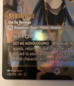 Disney Lorcana Syndrome Out for Revenge Enchanted 238/204 Pixar Incredibles Foil - Image 5