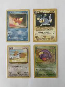 Pokemon TCG Neo Genesis & Team Rocket 8-Card Lot Chikorita Magikarp Phanpy - Image 3