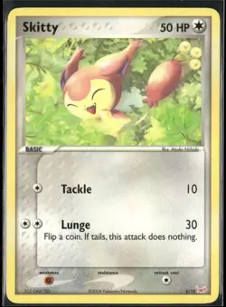 Skitty 6/10 EX Trainer Kit Pokemon English Card (MP) - Image 1