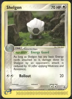 Shelgon 41/97 EX Dragon Pokemon English Card (MP) - Image 1