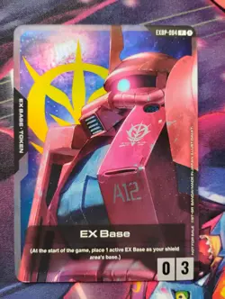 Gundam Card Game EX Base EXBP-004 Char's Zaku II English - Image 1