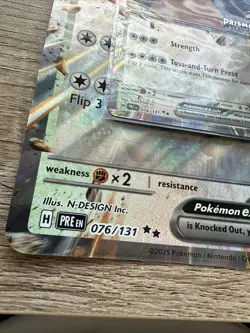 Snorlax EX 076/131 Stamped Card And Jumbo Card Prismatic Evolutions NM+ - Image 2