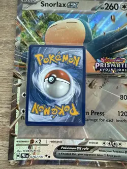 Snorlax EX 076/131 Stamped Card And Jumbo Card Prismatic Evolutions NM+ - Image 3