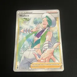 Pokemon Card Wallace 194/195 Ultra Rare Silver Tempest Near Mint - Image 1