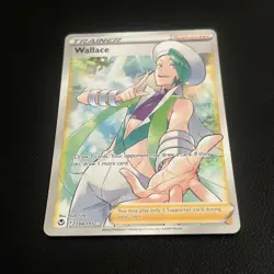 Pokemon Card Wallace 194/195 Ultra Rare Silver Tempest Near Mint - Image 2