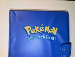 Vintage 1999 Pokemon Charmander Blue 4 Pocket 30 Page Trading Card Binder - Image 4