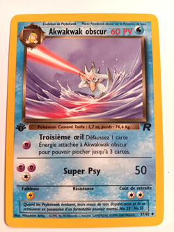POKEMON AKWAKWAK OBSCUR FRENCH 1ST EDITION CARD 37/82 - Image 1