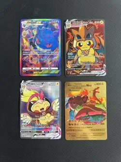 Awesome Fanart Pokemon Card Collection Lot Vintage Wotc Full Arts Holos More - Image 1