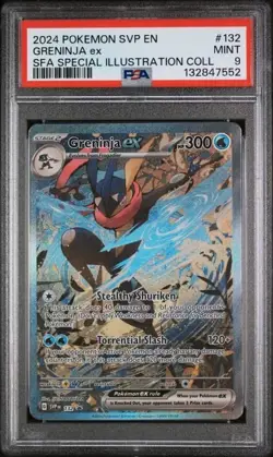 Greninja ex #132 Special Illustration Sv: Scarlet & Violet Promo Cards PSA 9 - Image 1