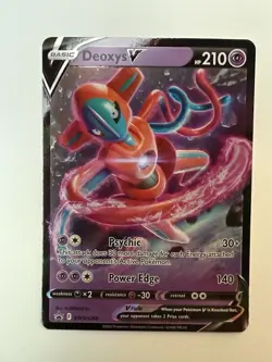 Deoxys V SWSH266 Sword & Shield Promo Cards Pokemon TCG - Image 1
