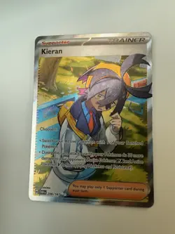 Pokemon Kieran TCG Full Art Trainer Card 206/167 Twilight Masquerade - Image 1