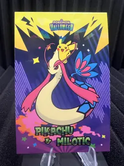 Pikachu & Milotic - Cracked Ice Holo - Card Database Halloween 2024 - Pokemon NM - Image 1
