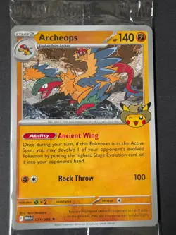 Pokemon Archeops Field Museum Exclusive Promotional Card - new, sealed - Image 1