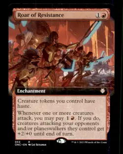 Roar of Resistance LP Light Play Phyrexia Commander MTG [12464] - Image 1