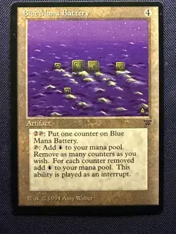 Blue Mana Battery - 1994 Magic the Gathering MTG Legends - Free Shipping! - Image 1
