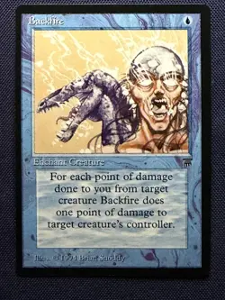 Backfire - 1994 Magic the Gathering MTG Legends - Free Shipping! - Image 1