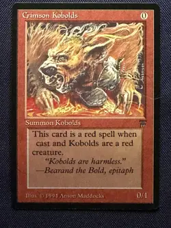 Crimson Kobolds - 1994 Magic the Gathering MTG Legends - Free Shipping! - Image 1