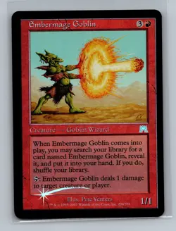 Onslaught #200 Embermage Goblin Foil - Image 1