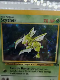 Scyther 10/64 CGC 6.5 1999 Jungle Holo Pokemon Card Unlimited EX/NM+ - Image 2